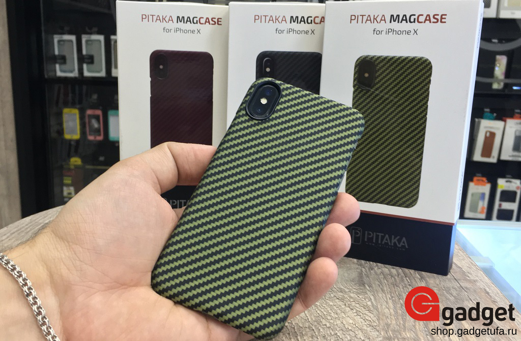 Накладка Pitaka MagCase для iPhone X, Купить в Уфе, Гаджет Уфа, Аксессуары для iphone, купить чехол, Pitaka MagCase для iPhone 8